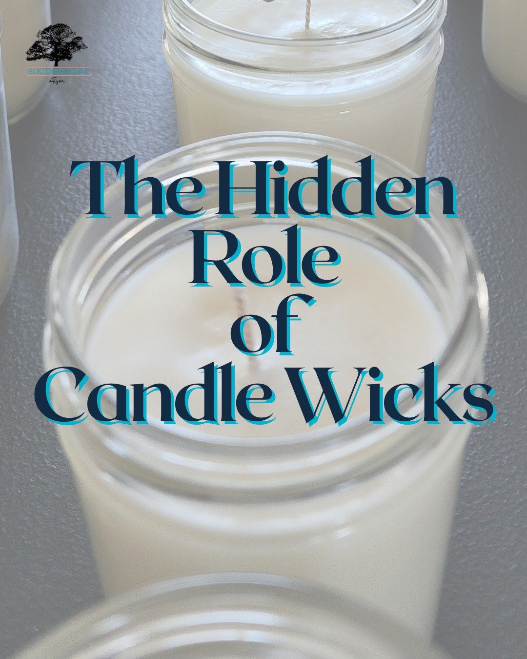 Most people choose a candle for the scent, but the wick is just as important. 🕯️At Southern Oak Artisan, we use clean cotton wicks in every candle for a safer, steadier burn. Curious why we avoid wooden wicks, even though they're trendy? We break it all down on the blog.Read more on the blog! ⬆️