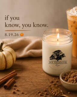 If you know, you know. 👀🎃The clues are getting a little obvious now…One of your Southern Oak Artisan favorites is making its return in TWO DAYS.8.19.26 🤎