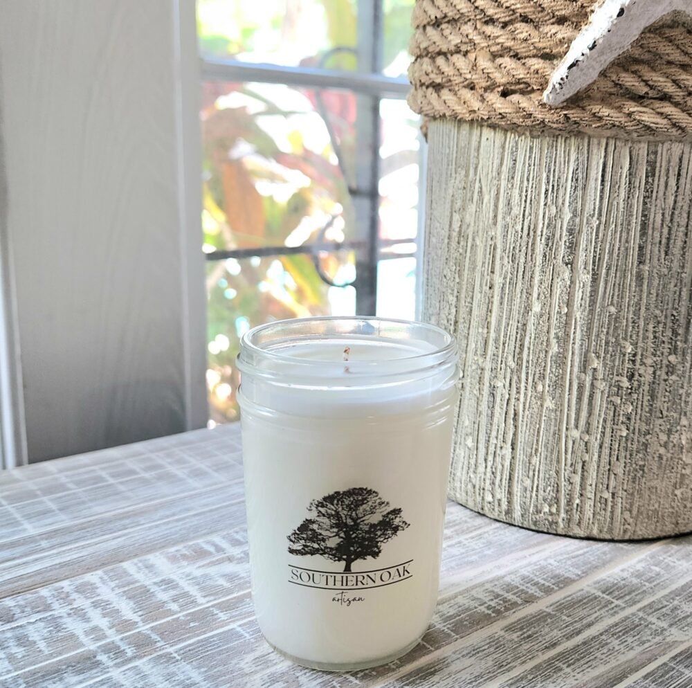 southern oak artisan soy candle