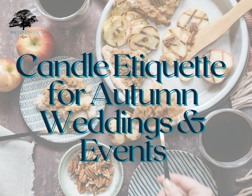 candle for autumn weddings