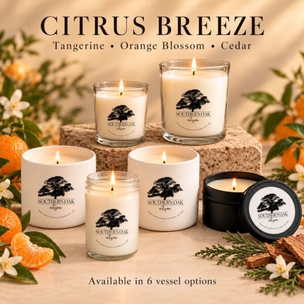 Citrus Breeze | Hand Poured | 100% Natural Soy Candle