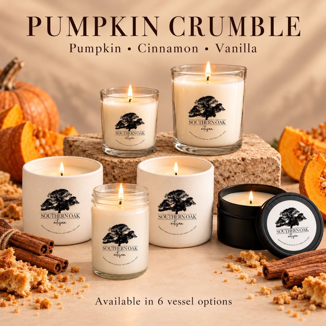 Pumpkin Crumble Candle | Fall Soy Candle