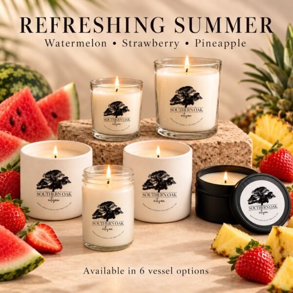 Refreshing Summer | Hand Poured | 100% Natural Soy Candle