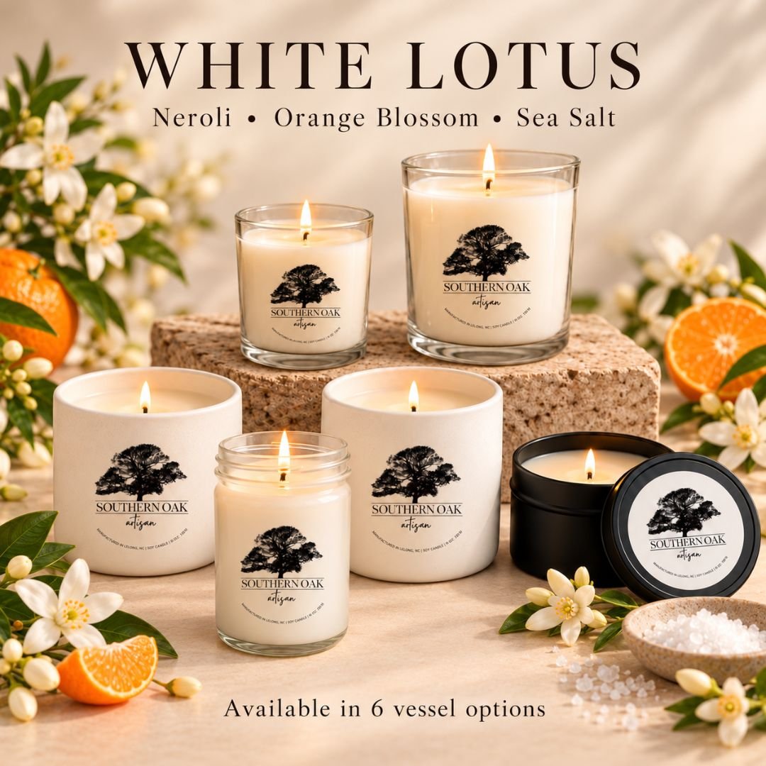White Lotus | Hand Poured | 100% Natural Soy Candle
