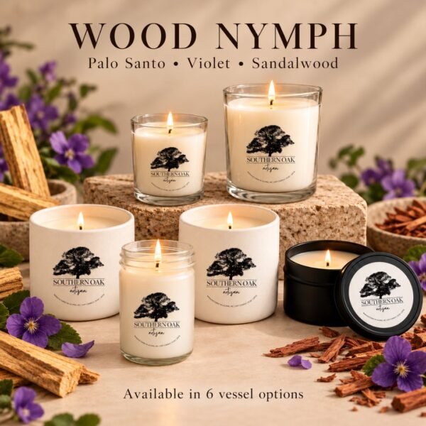 Wood Nymph | Hand Poured | 100% Natural Soy Candle